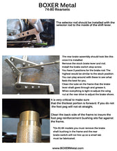 BMW REAR SETS 2 VALVE BOXER FOOT CONTROLS